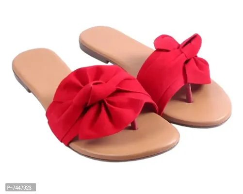 Stylish Suede Bows Solid Design Fashion Flats For Women