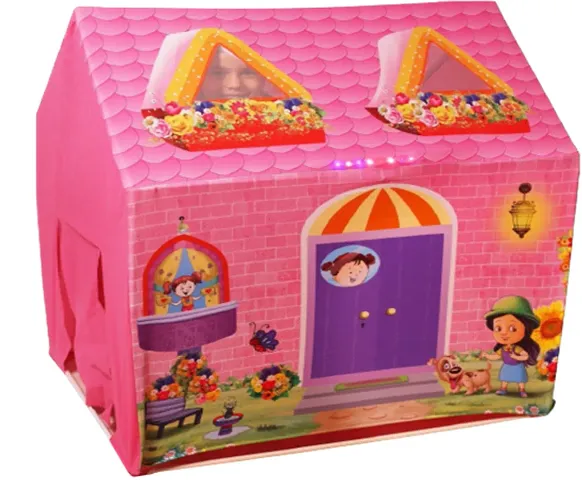 LED Pink Cottage Theme Tent House