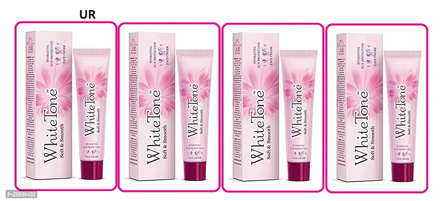 White Tone Soft And Smooth Face Cream, 25gm - Pack Of 04