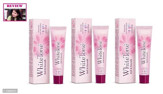 White Tone Soft And Smooth Face Cream, 25gm - Pack Of 03