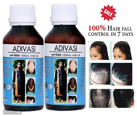 Adivasi herbal hair growth oil,200 ml, Pack of 2-thumb0