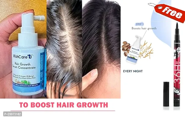 Hair Growth Serum Concentrate with 36 H Eyeliner Combo-thumb0