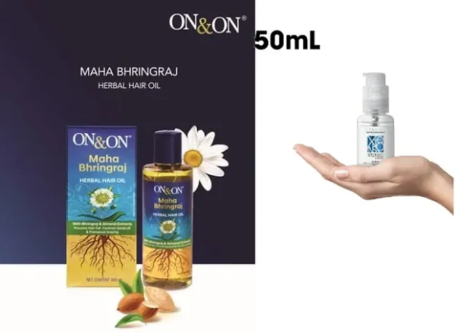 On  On Mahabhringraj Herbal Hair Oil, 200 Ml+ xtenso care hair serum 50ml