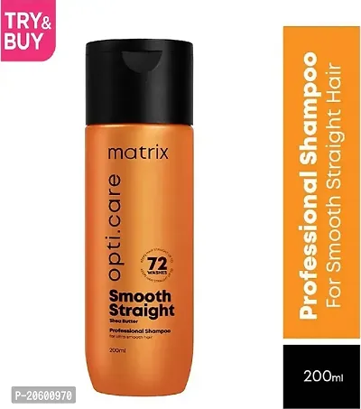 Matrix Opti.Care Professional Smooth Straight with Shea Butter, Up to 4 Days of Frizz Control shampoo 200 ml pack of 1-thumb0