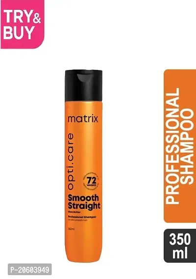 Matrix Opti.Care Professional Smooth Straight, Up to 4 Days of Frizz Control 350 ml shampoo pack of 1-thumb0