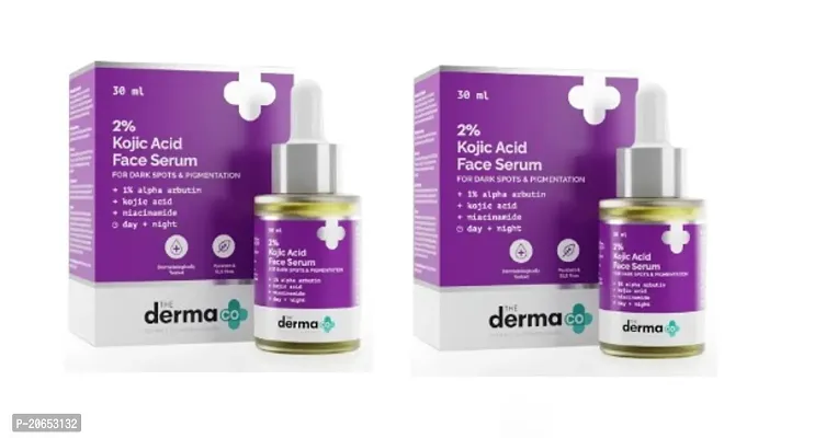 DERMA CO 2% KOJIC ACID FACE SERUM 30ML PACK OF 2-thumb0