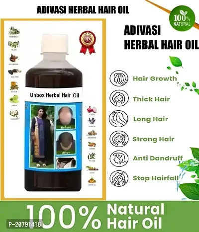 unbox  Ayurvedic Hair Care Adivasi Herbal Hair Oil Made By Pure Adivasi Ayurvedic Herbs,  100 ml pack of 1