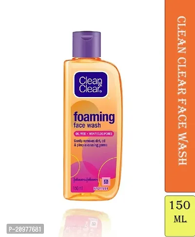 Clean  Clear Foaming Facewash for Oily Skin 150ML PACK OF 1-thumb0