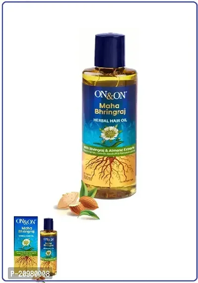 ON AND ON Maha Bhringraj Oil | Promotes Hair Growth and Resolve Dandruff Issue 200ml PACK OF 1