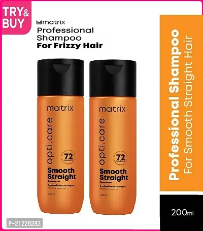 Matrix Opti Care Shampoo 200ml - For dry and frizzy hair control pack of 2
