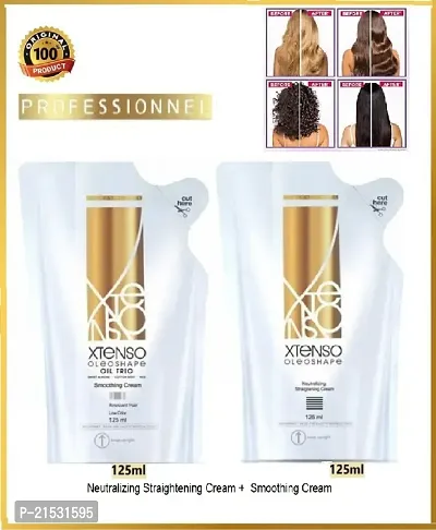 X-Tenso Oleoshape Smoothing Extra Resistant Hair Straightener (125ml) + Neutralizing Cream (125ml)-thumb0