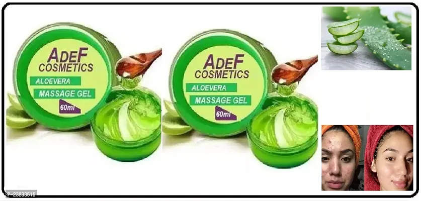 ADEF COSMETICS ALOEVERA GEL 60ml mask (pack of 2)