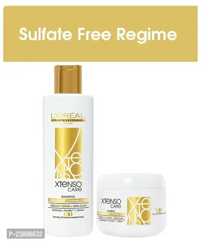 L'Oreal Professionnel Xtenso Care Sulfate Free Hair Care Regime With Shampoo, Masque