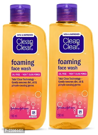 Clean  Clear Foaming Face Wash 150 ml (pack of 2)