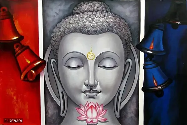 British Terminal? Lord Gautam Buddha Religious Waterproof Vinyl Sticker Poster || (12X18 inches) btcan1205-1-thumb0