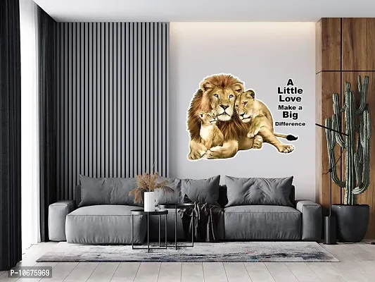British Terminal? Lion Self Adhesive Decorative Wall Sticker || (60cm X 45cm) btcut5105-2-thumb0