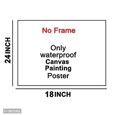 British Terminal? Pooh and Tigger Cartoon Painting Poster Waterproof Canvas Print for Home Decor || bt1387-2-thumb2