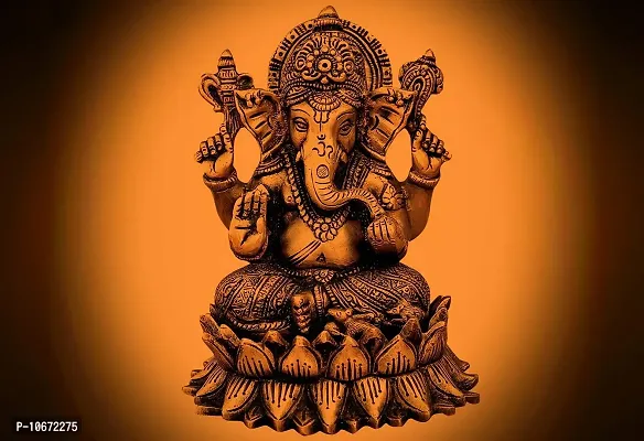 British Terminal? Ganpati Bappa Wallpapers Fully Waterproof Canvas Printed Poster for Living Room,Bedroom,Office,Kids Room,Hall(12inch X 18inch)