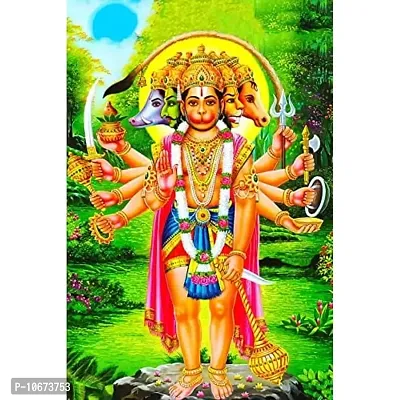 British Terminal? Lord Hanuman Religious Painting Poster Waterproof Canvas Print for Home Decor || (24X36 inches) vas1282-3