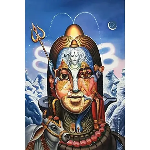 British Terminal? Lord Mahadev | Mahakal | Bholenath | Shiva Canvas Painting Poster Waterproof for Home Decor || vas1373