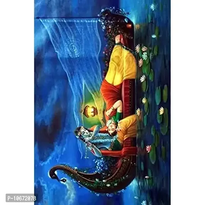 British Terminal? Lord Radha Krishna Canvas Painting Poster Waterproof for Home Decor || (24X18 inches) bt1361-2