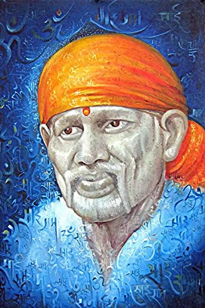 Shirdi Sai Baba Digital Wall Poster For Home