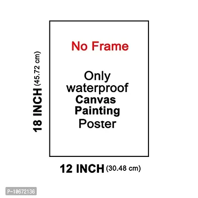 British Terminal? Lord Radha Krishna Canvas Painting Poster Waterproof for Home Decor || (12X18 inches) bt1364-1-thumb2