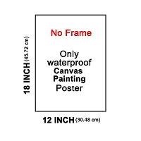 British Terminal? Lord Ganesha vighnaharta Canvas Painting Poster Waterproof for Home Decor || bt1331-thumb1