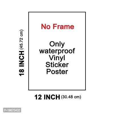 British Terminal Lord Jesus Christ Painting Poster Waterproof Vinyl Sticker for Home Decor || (12X18 inches) can1526-1-thumb2