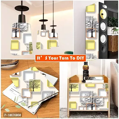 British Terminal? btwall Sticker DIY Decals 3D Frames and Trees Vinyl Self Adhesive btwallpaper || btwall9337-200-thumb2