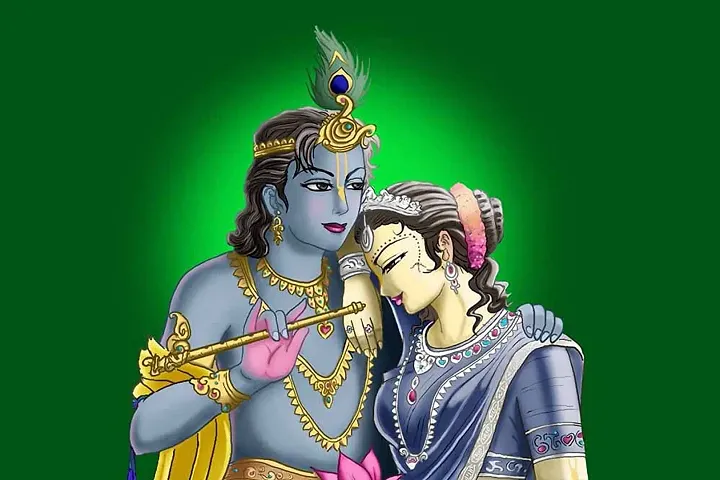 Lord Radha Krishna Digital Wall Poster For Home