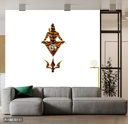 British Terminal? Mahadev | Mahakal | Bholenath | Lord Shiva Self Adhesive Decorative Wall Sticker || (60cm X 90cm) btcut5492-3-thumb0