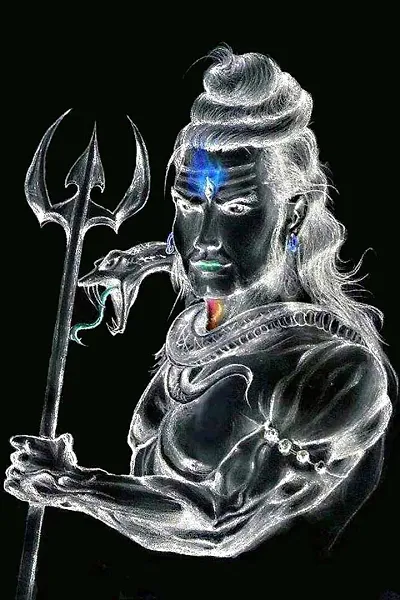 Lord Shiva Digital Poster For Home