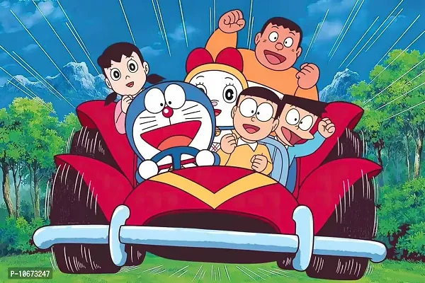 British Terminal Doraemon Cartoon Painting Poster Waterproof Vinyl Sticker for Kids Room,Home Decor || can1400-1-thumb0