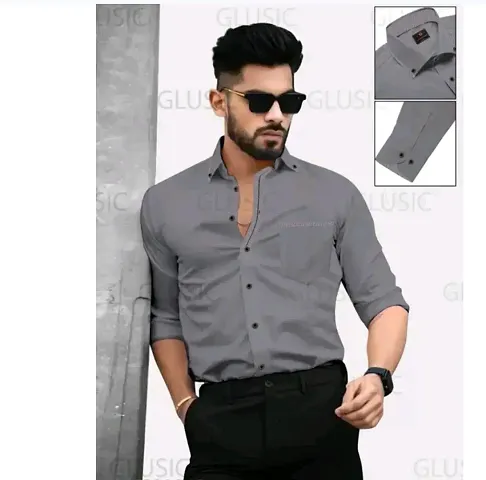 Reliable Solid Long Sleeves Shirts For Men