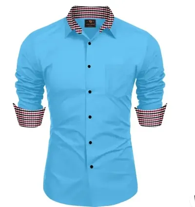 Reliable Self Pattern Long Sleeves Shirts For Men