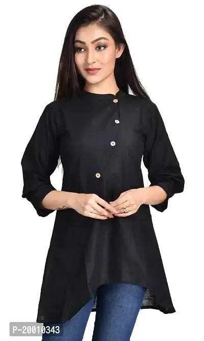 Cherry FAB Short Kurti for Women, Linen, Hips Length