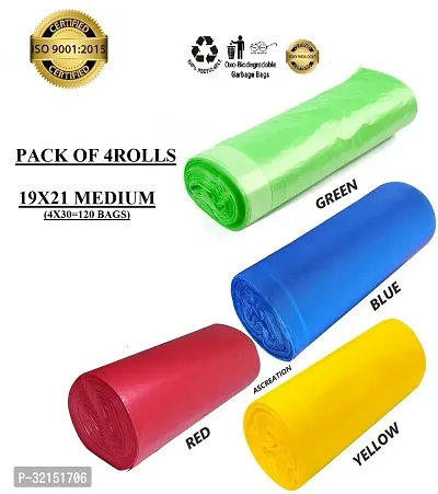 Useful Garbage Bags - 19x21 (4Roll-120bags) for Home