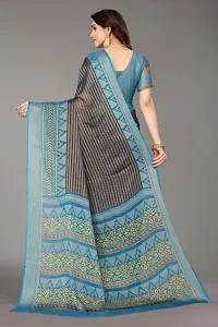Stylish Brasso Multicoloured Printed Saree With Blouse Piece For Women-thumb2