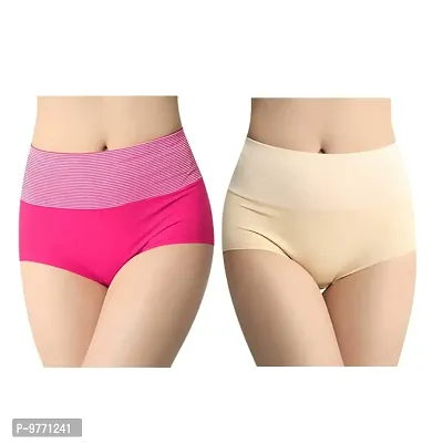 Fshway Women's Cotton Hipster Panties (Pack of 2) (803-Skin/Pink_Skin/Pink_Free Size)-thumb0