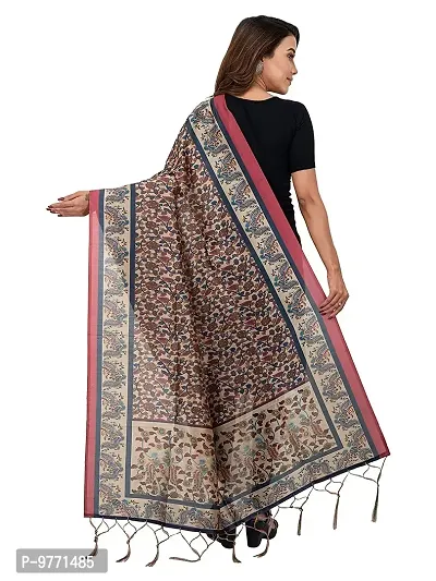 Fshway Women's Chanderi Silk Dupatta Digital Printed Silk Chunni (Length:2.30 Mtr, Width: 36 Inch Approx 1 Mtr)-thumb3