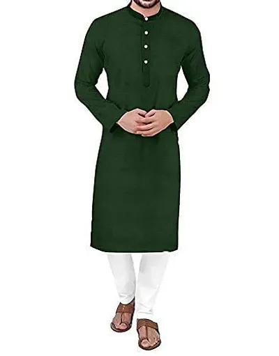 Reliable Solid Kurta and Bottom Sets For Men