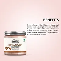 100% Natural  Pure Reetha Powder For Natural Texture  Colour, Strong, Shiny, Silky,Healthy Scalp, Dandruff  Spilt Ends Free Hair Pack 300 GM (Pack of 3) 100 GM Each-thumb1