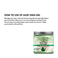 100% Natural  Pure Aloe Vera Gel (Green) For Deep Cleansing, Soft, Pimple free, Extra Glowing  Shiny Skin (Skin  Face Care)-thumb2