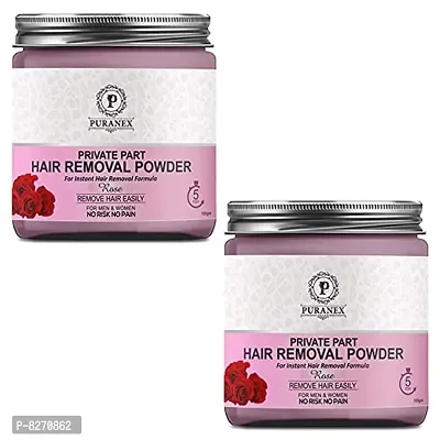 Private Part Hair Removal Powder (Rose Fragrance) Specially For Private Part(For Private Part Area Hair Removal No Risk No Pain) Men  Women 200 GM-thumb0