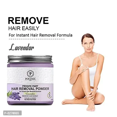 Private Part Hair Removal Powder (Levender Fragrance) Specially For Private Part(For Private Part Area Hair Removal No Risk No Pain) Men  Women 100 GM-thumb2