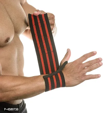 Wrist Support Gym Band Strap for Weightlifting Pain Relief with Thumb Loop Grip for Both Men and Women 1 Pair-thumb0