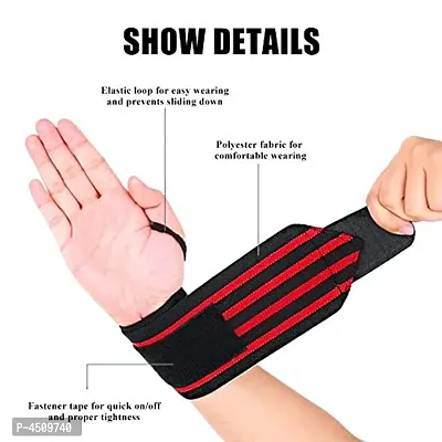 Never Lose Cotton Gym Wrist Support Wrap Band 1 Pair