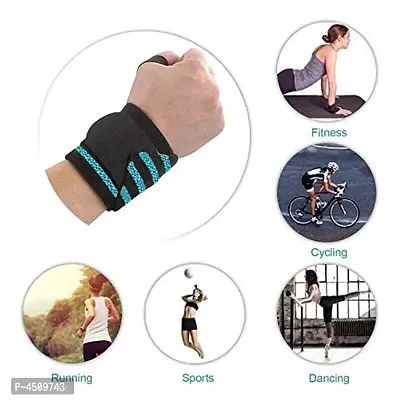Wrist Support Band With Thumb Loop Strap For Men And Women 1 Pair-thumb0