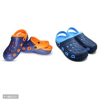 Unisex Casual Walking Clogs Combo (Pack of 2)-thumb0